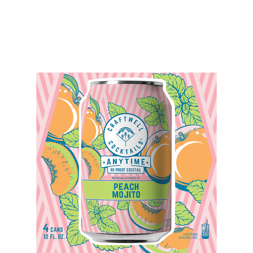 Craftwell Anytime Non-Alcoholic Peach Mojito