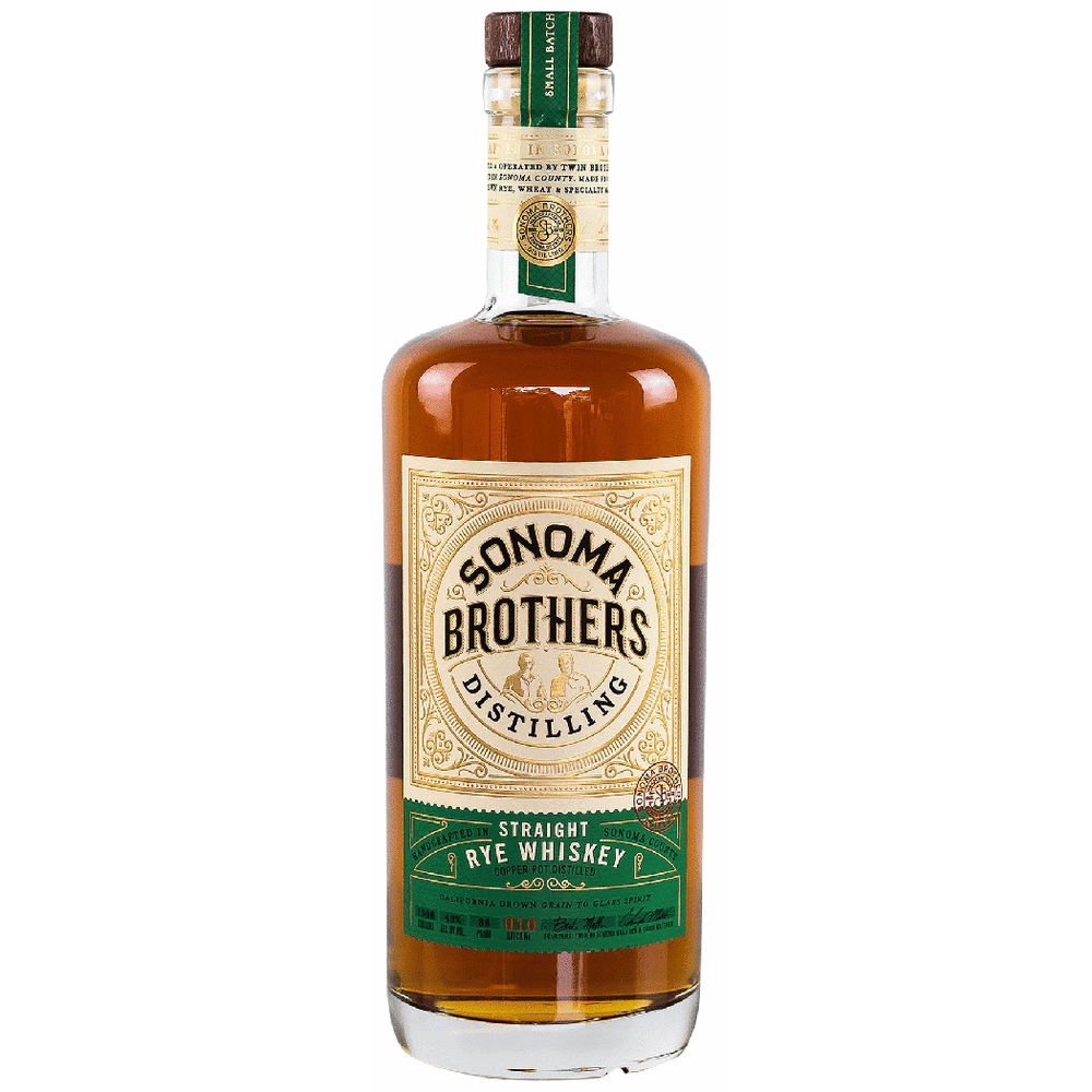 Sonoma Distilling Straight Rye Whiskey 86 Proof