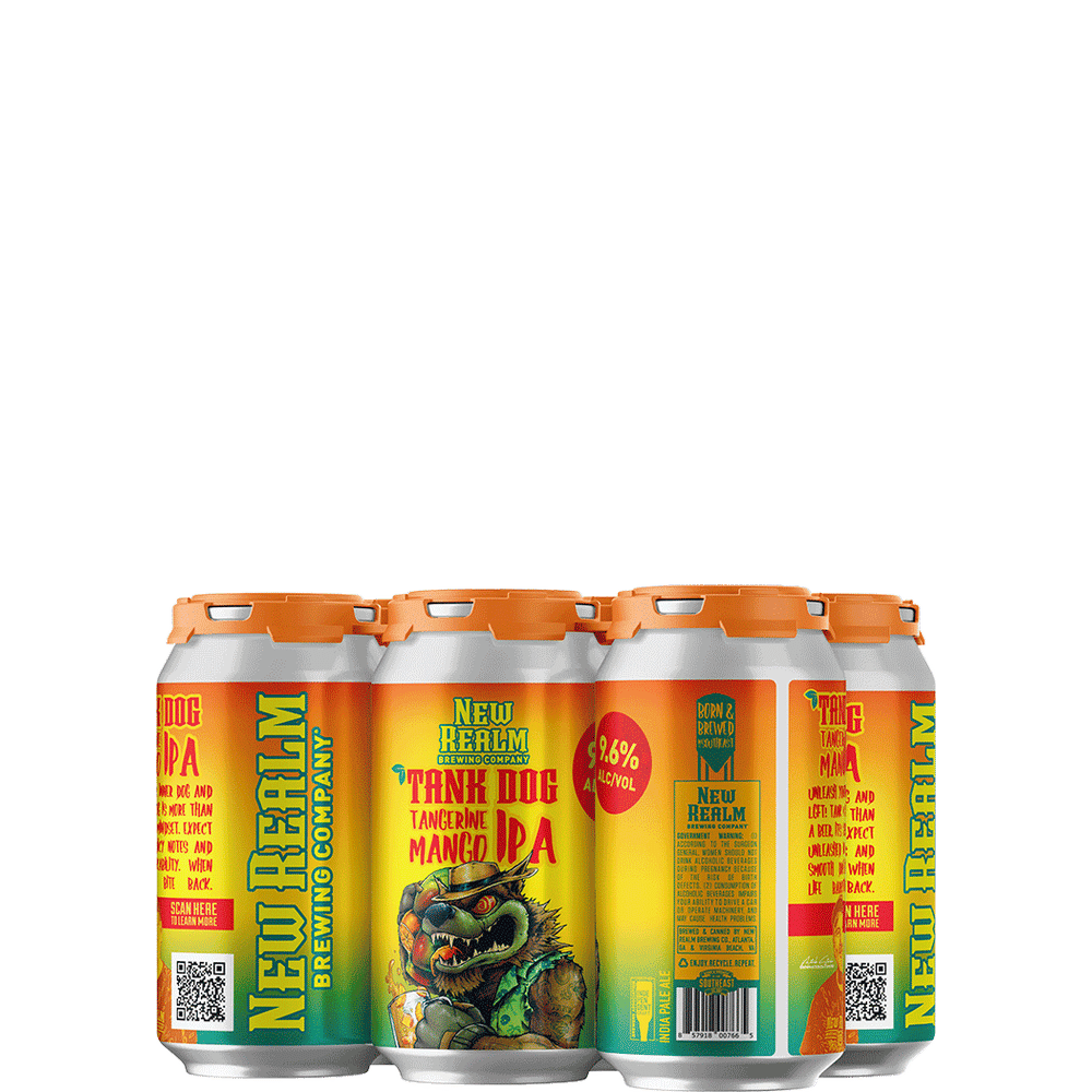 New Realm Tank Dog Tangerine Mango Imperial IPA
