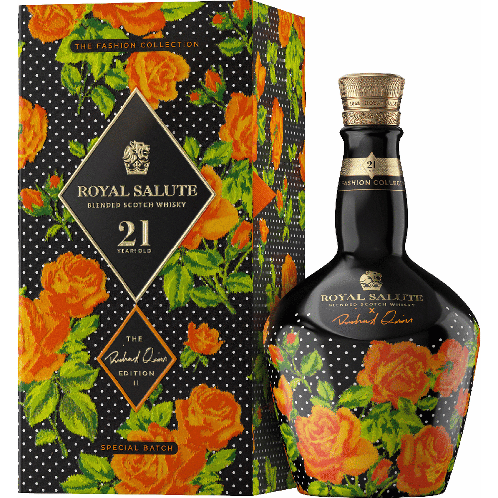 Chivas Royal Salute 21 Year Old Richard Quinn Orange Bottle