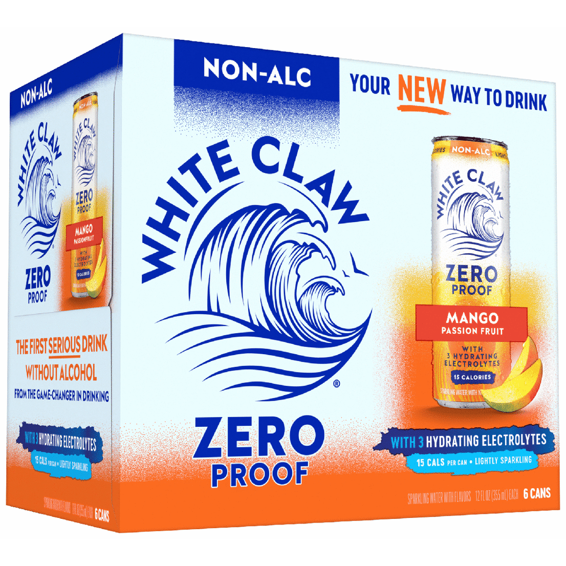 White Claw Non-Alcoholic 0% Mango Passionfruit