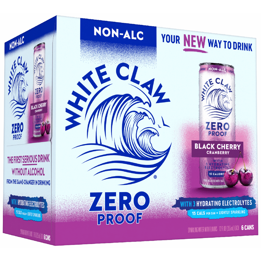 White Claw Non-Alcoholic 0% Black Cherry Cranberry