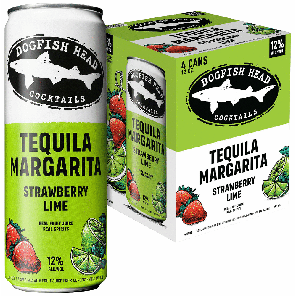 Dogfish Head Strawberry Lime Tequila Margarita Cocktail 12%