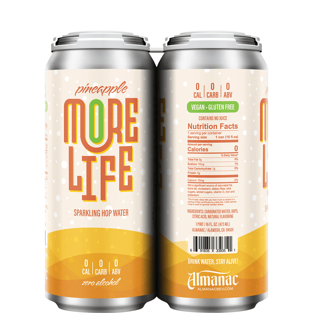 MORE LIFE Non-Alcoholic Pineapple Hop Water