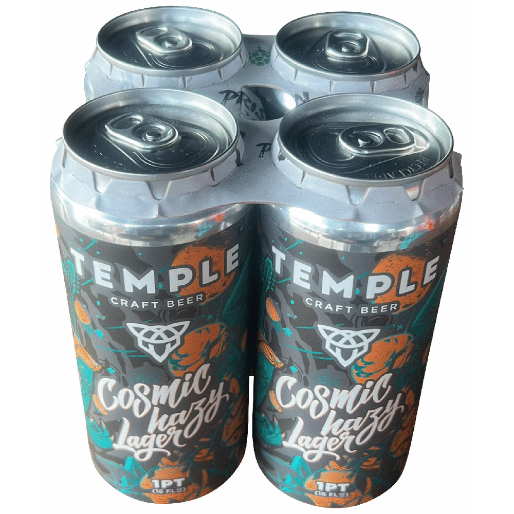 Temple Brewing Cosmic Hazy lager