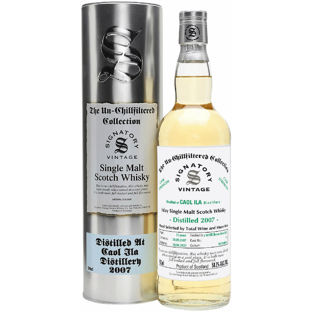 Signatory 2007 Caol Ila Sherry Butt Finish Single Malt Scotch Whisky