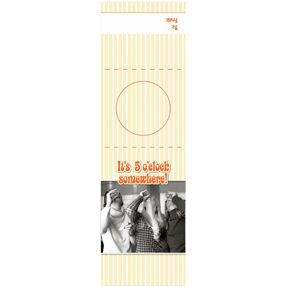 Shade Tree Bottleneck Gift Tag - 5 o'clock somewhere
