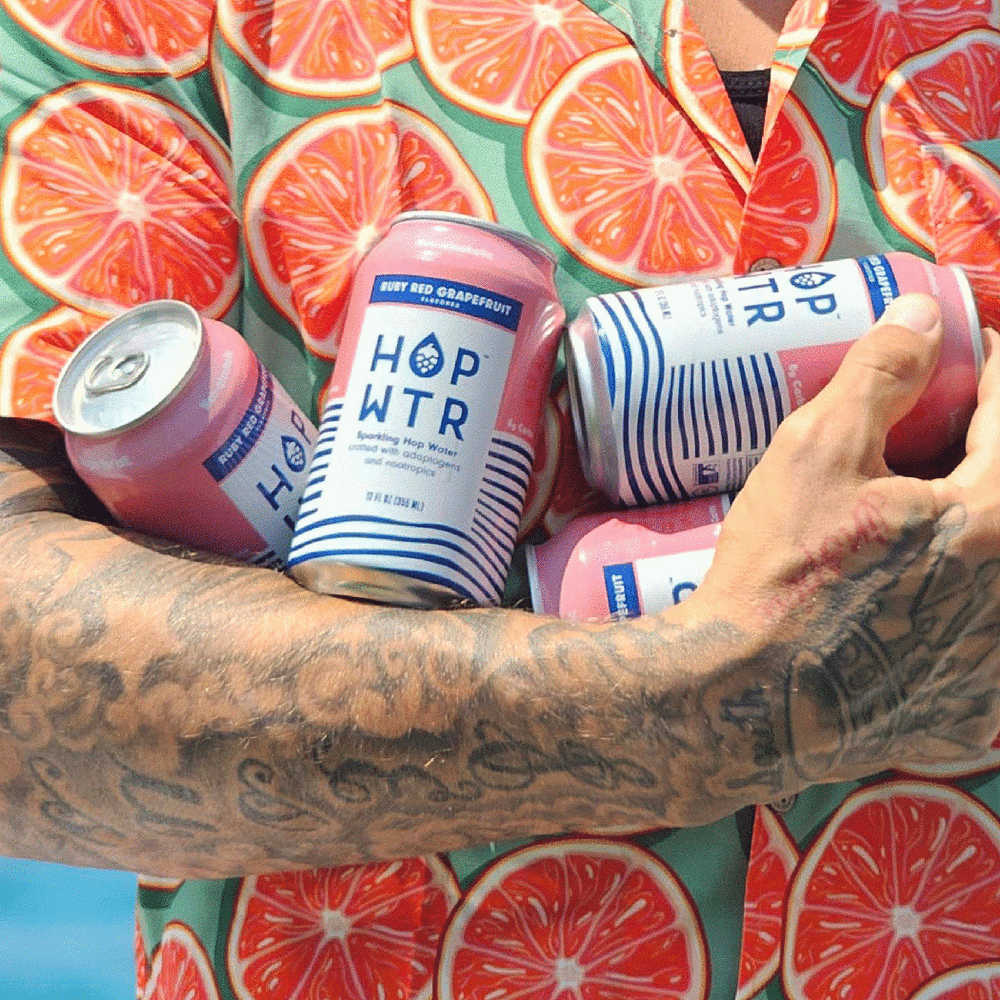 HOP WTR Non-Alcoholic Ruby Red Grapefruit