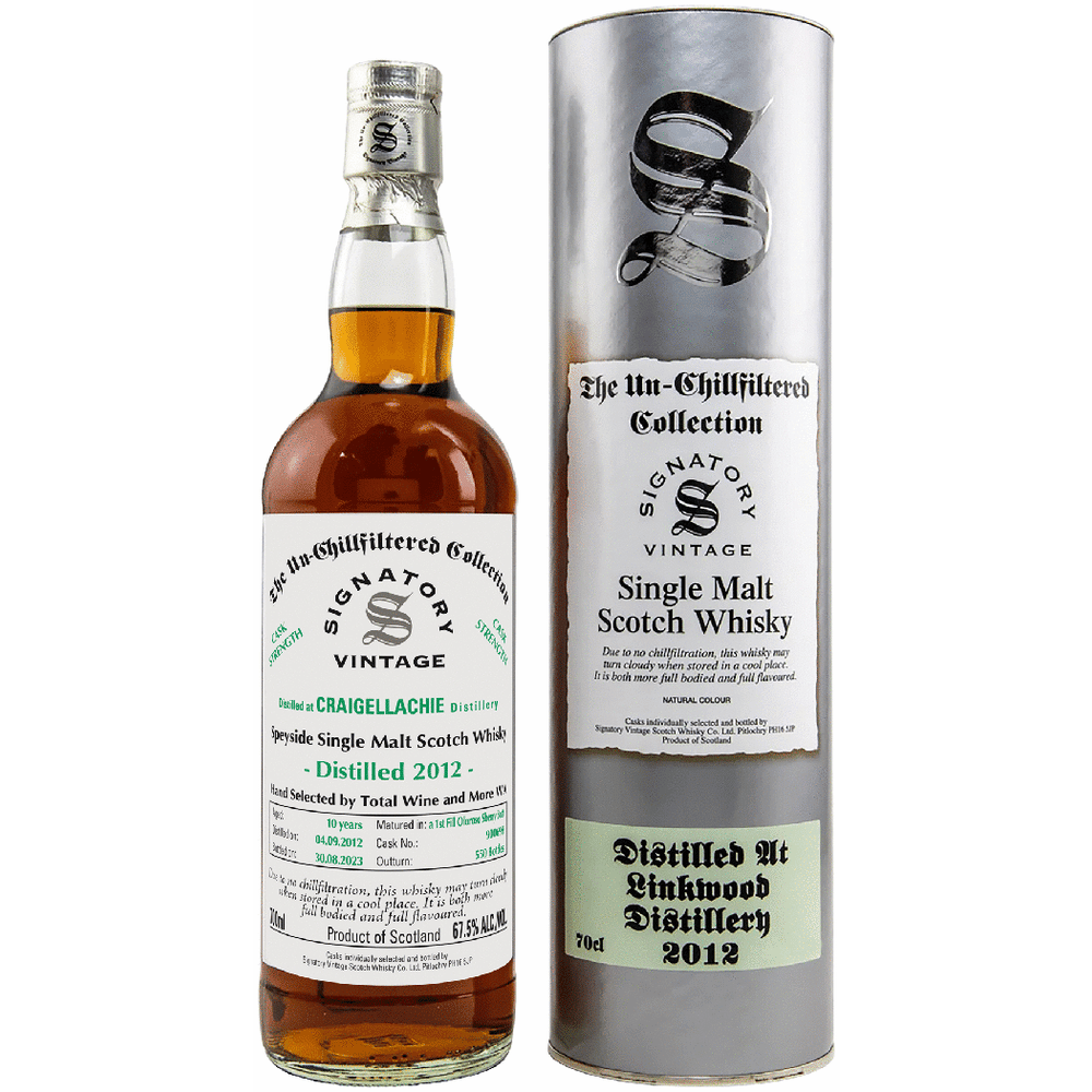 Signatory 2012 Craigellachie Sherry Butt Barrel Select Scotch