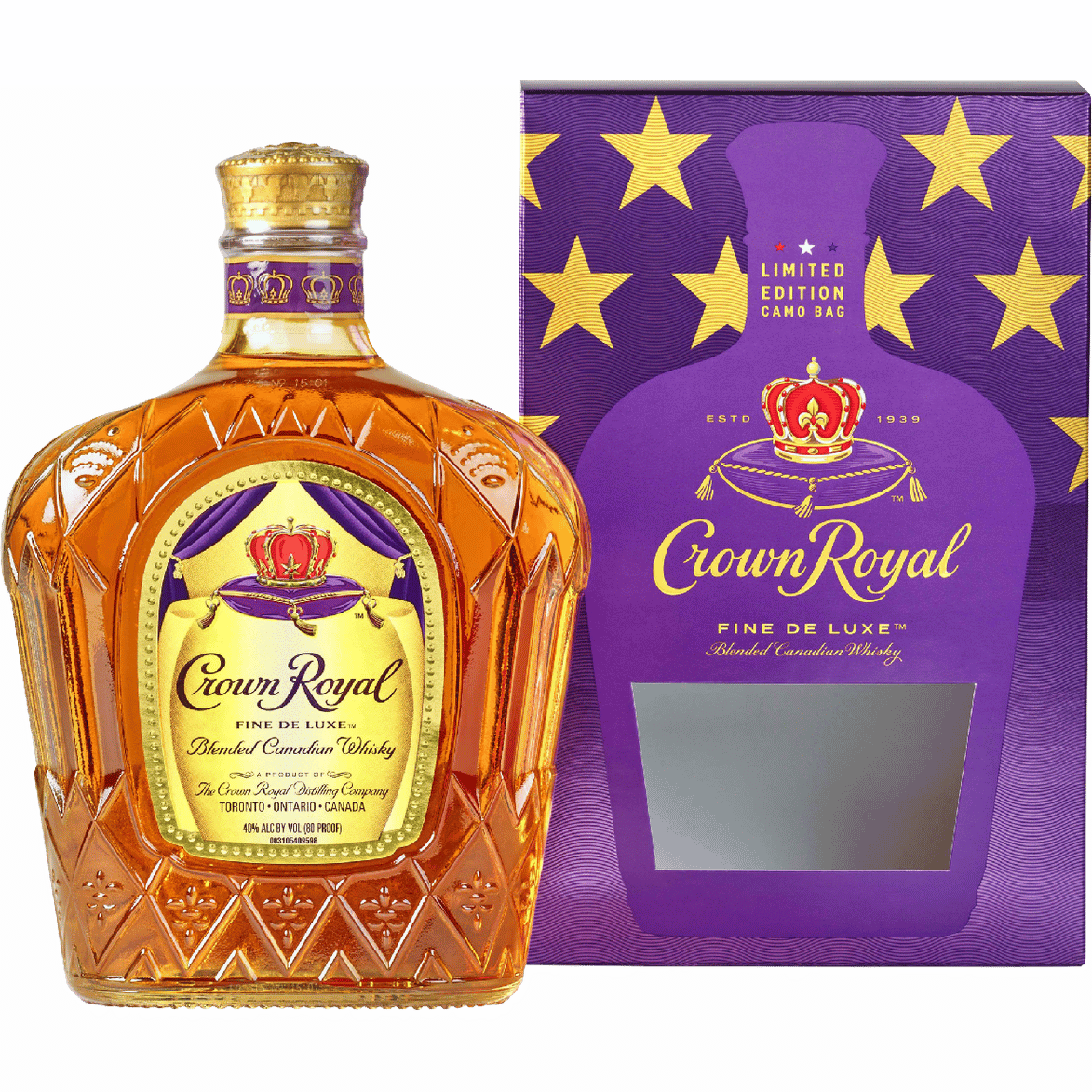 Crown Royal with Camo Bag