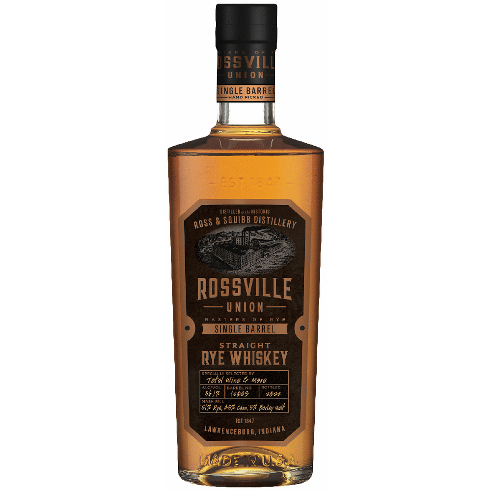 Rossville Union Single Barrel Rye Whiskey Barrel Select