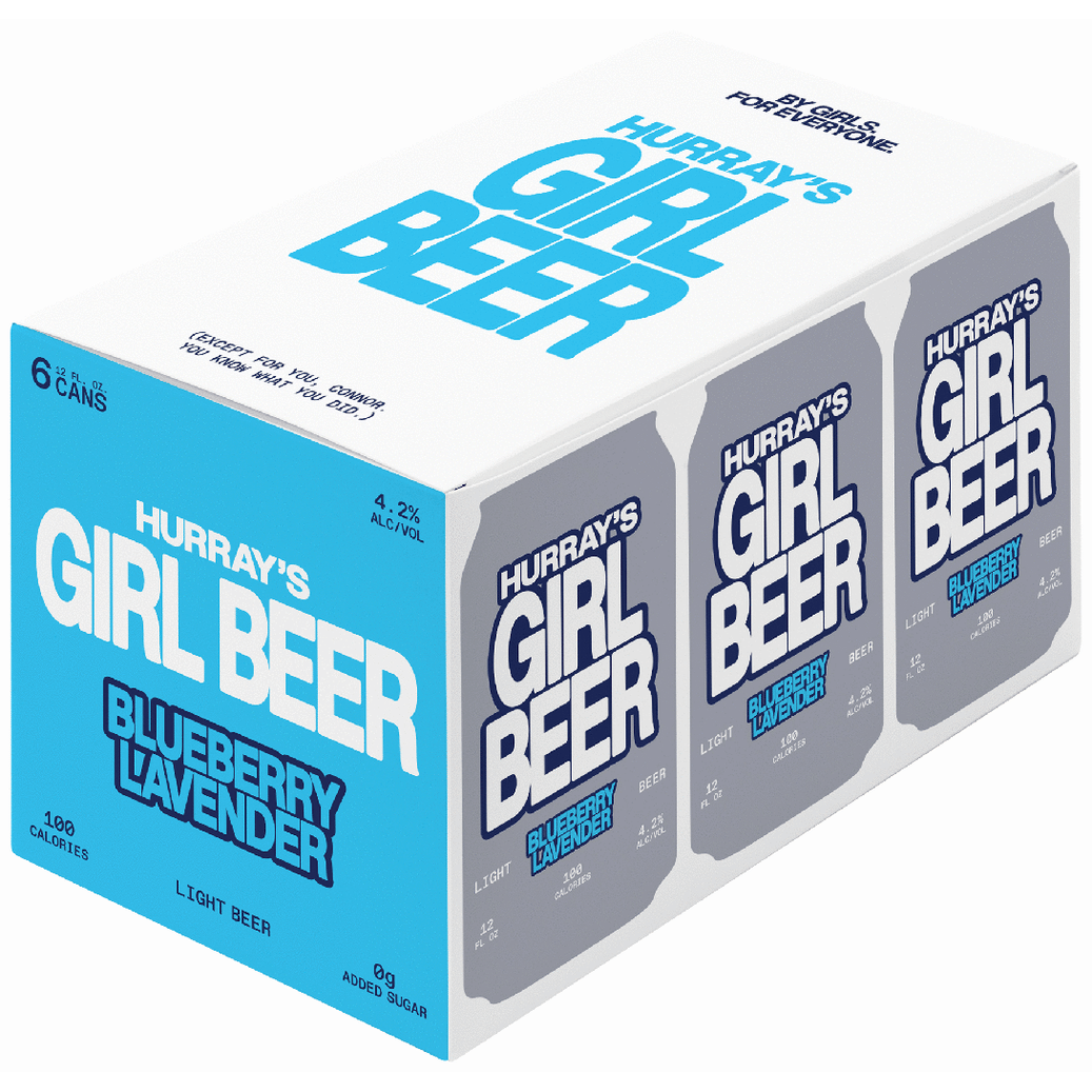 Hurray's Girl Beer Blueberry Lavender Light Beer