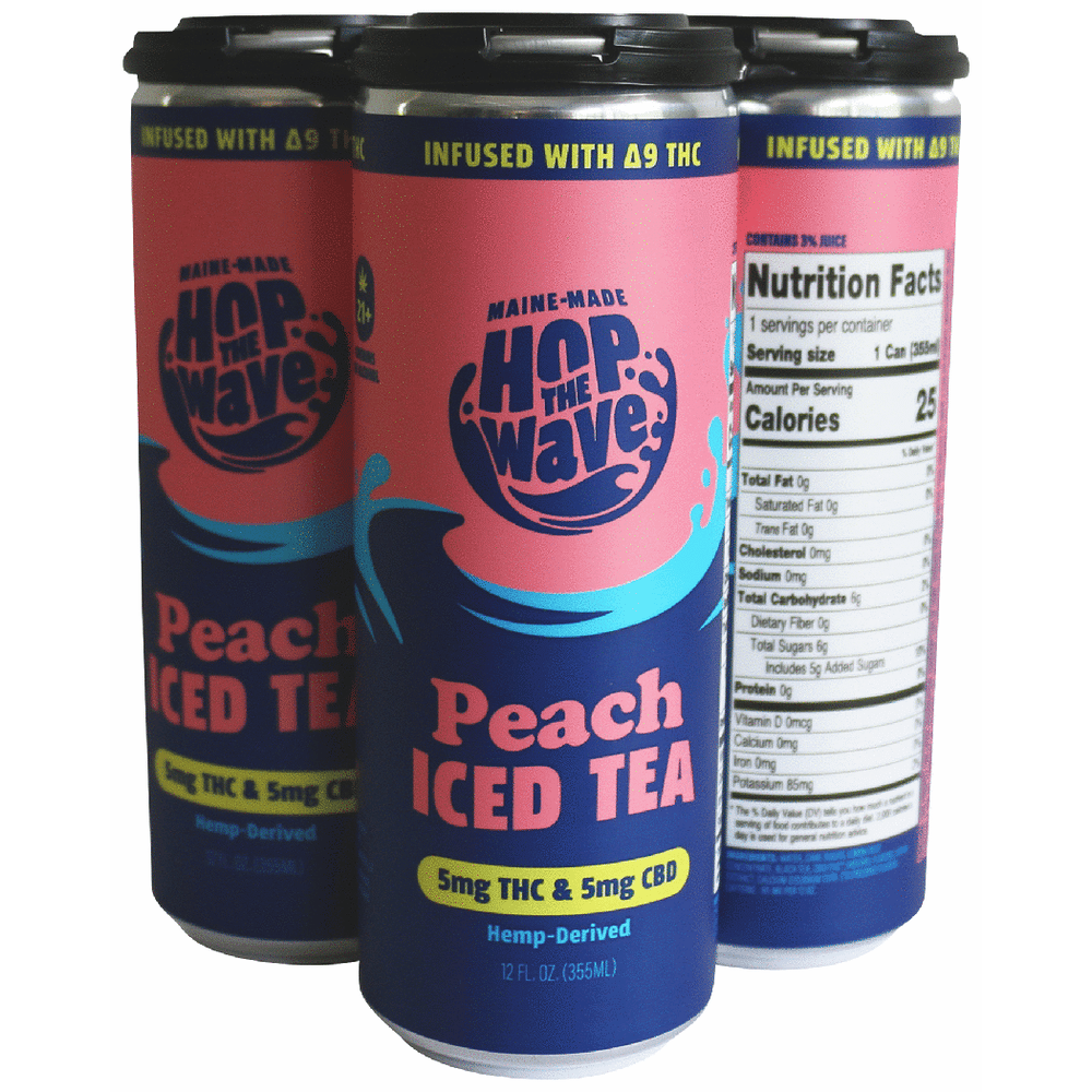 Hop the Wave THC 5mg Peach Tea