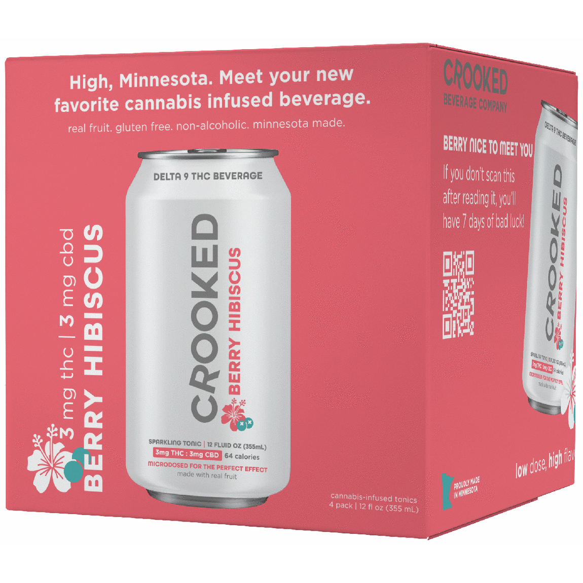 Crooked THC 3mg Berry Hibiscus