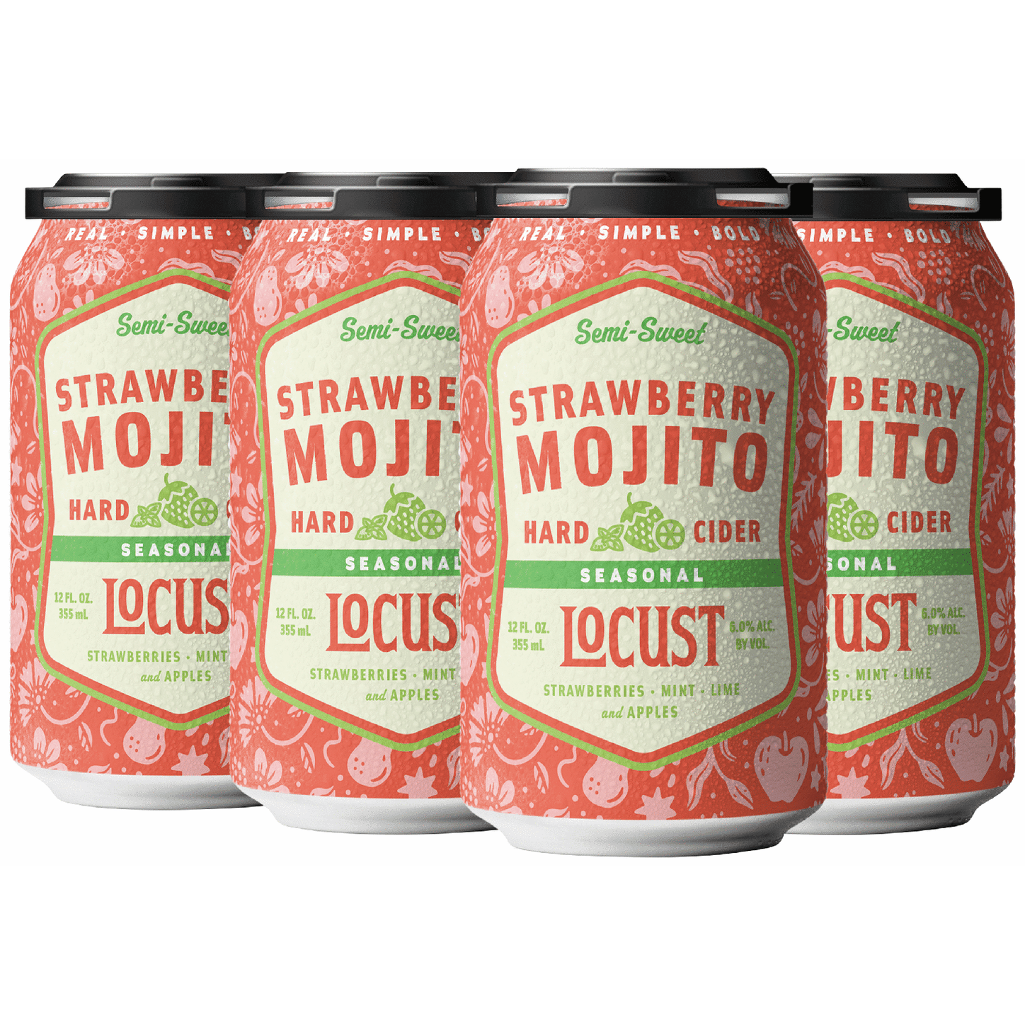 Locust Cider Strawberry Mojito