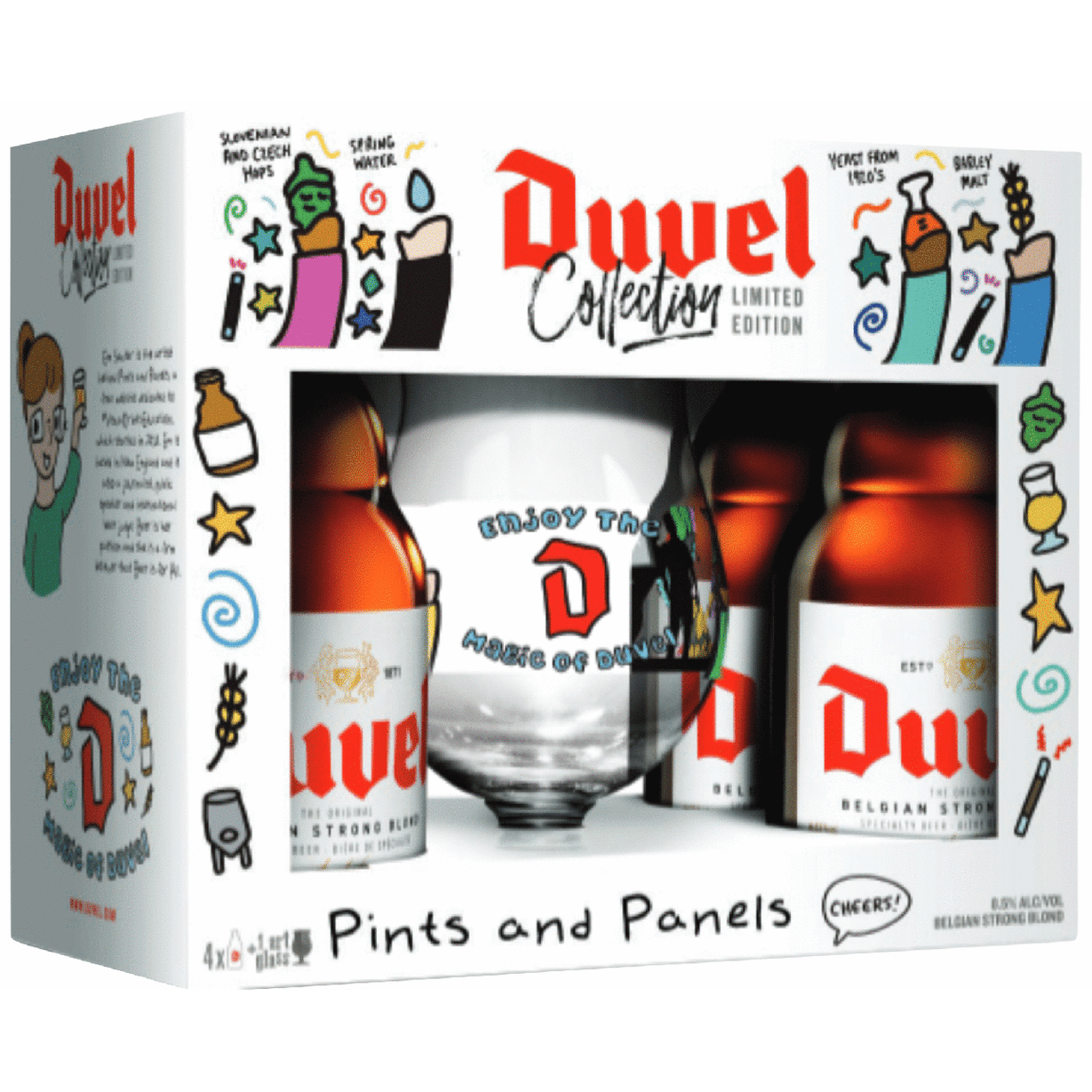Duvel Art Glass 4+1 Gift Set