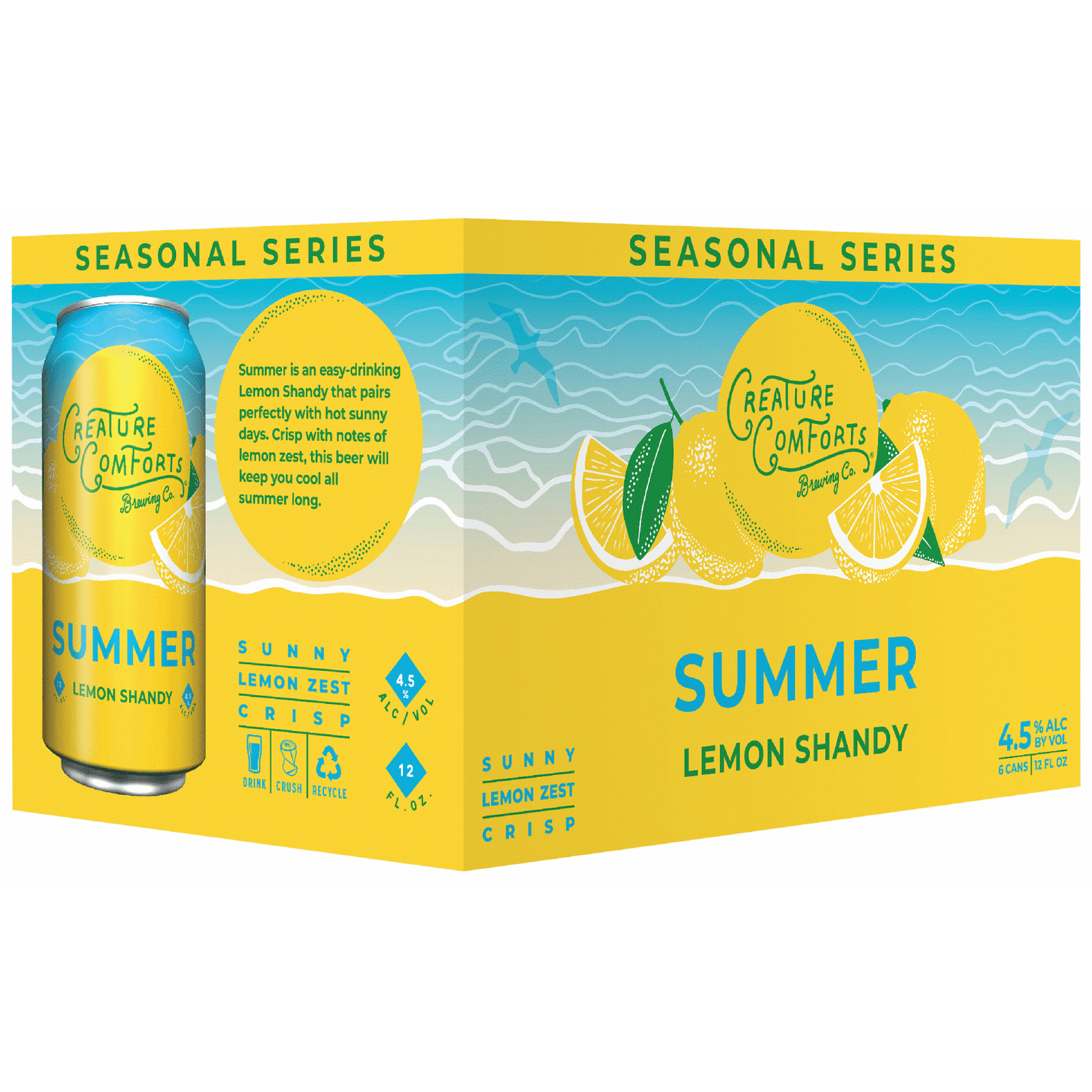 Creature Comforts True Seasonal Summer Lemon Shandy