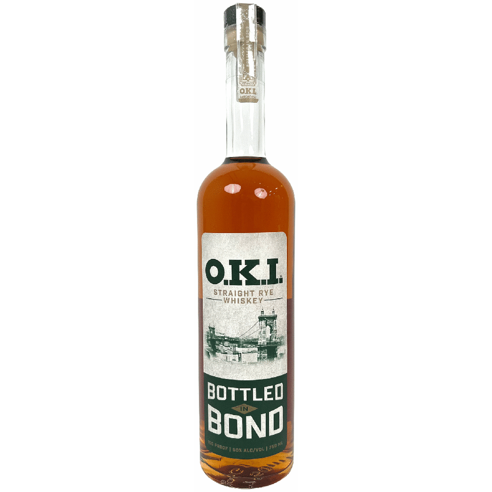 O.K.I. Straight Rye Bottled in Bond Whiskey