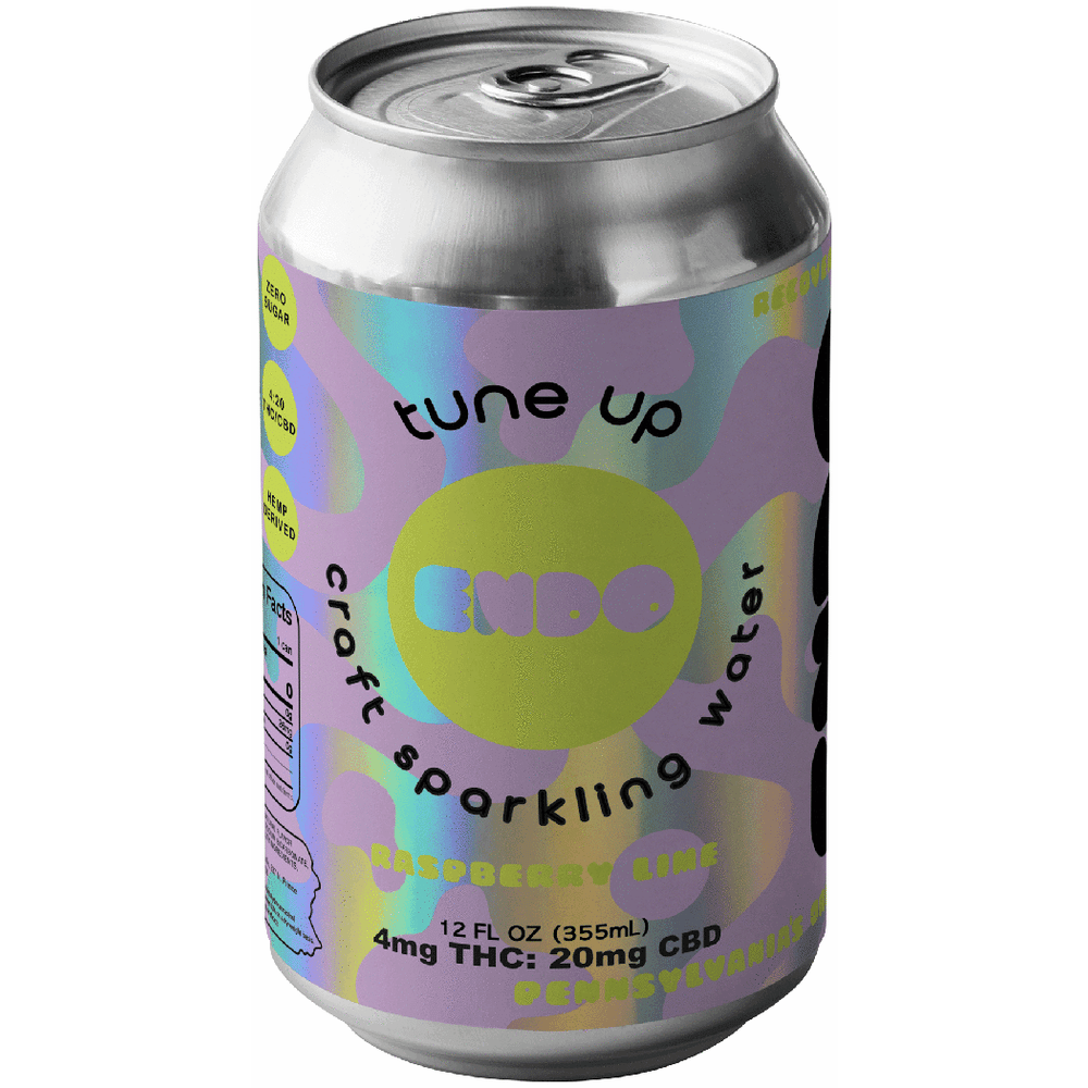 Endo Tune UP THC 4mg Raspberry Lime Sparkling Water
