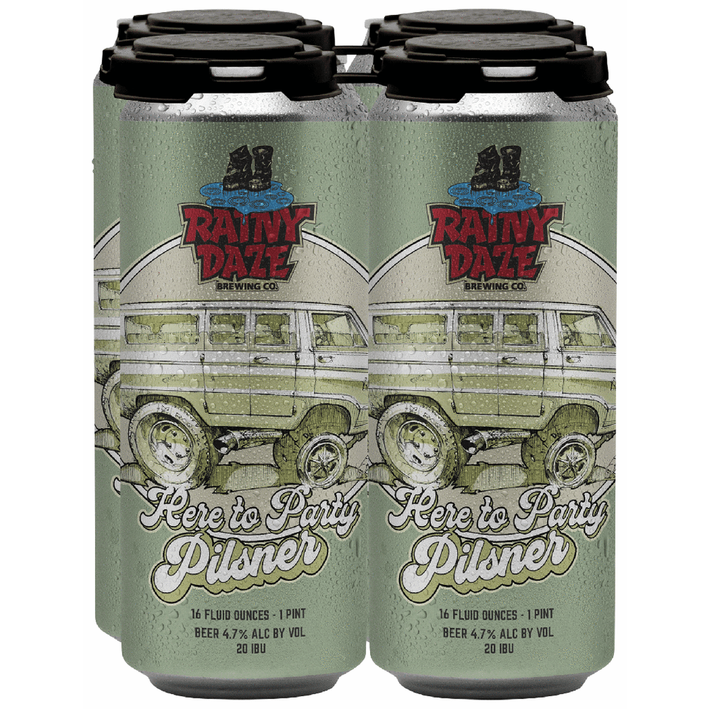 Rainy Daze Here to party Pilsner