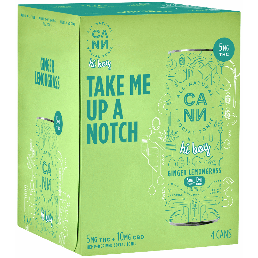 Cann Hi Boy THC 5mg Ginger Lemongrass