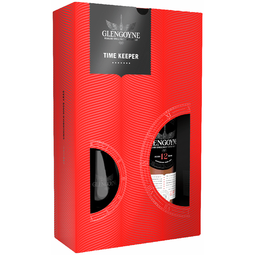 Glengoyne 12 Year Single Malt Scotch Whisky with Glass