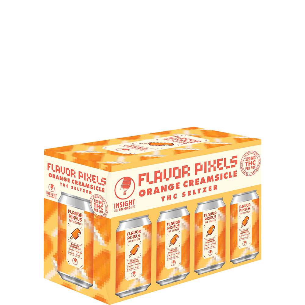 Insight THC 10mg Flavor Pixels Orange Creamsicle | Total Wine & More