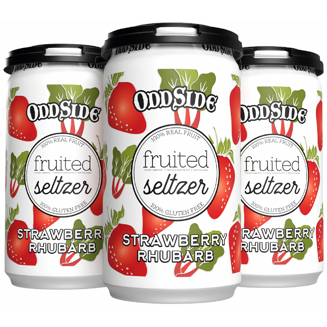 Odd Side Strawberry Rhubarb Seltzer