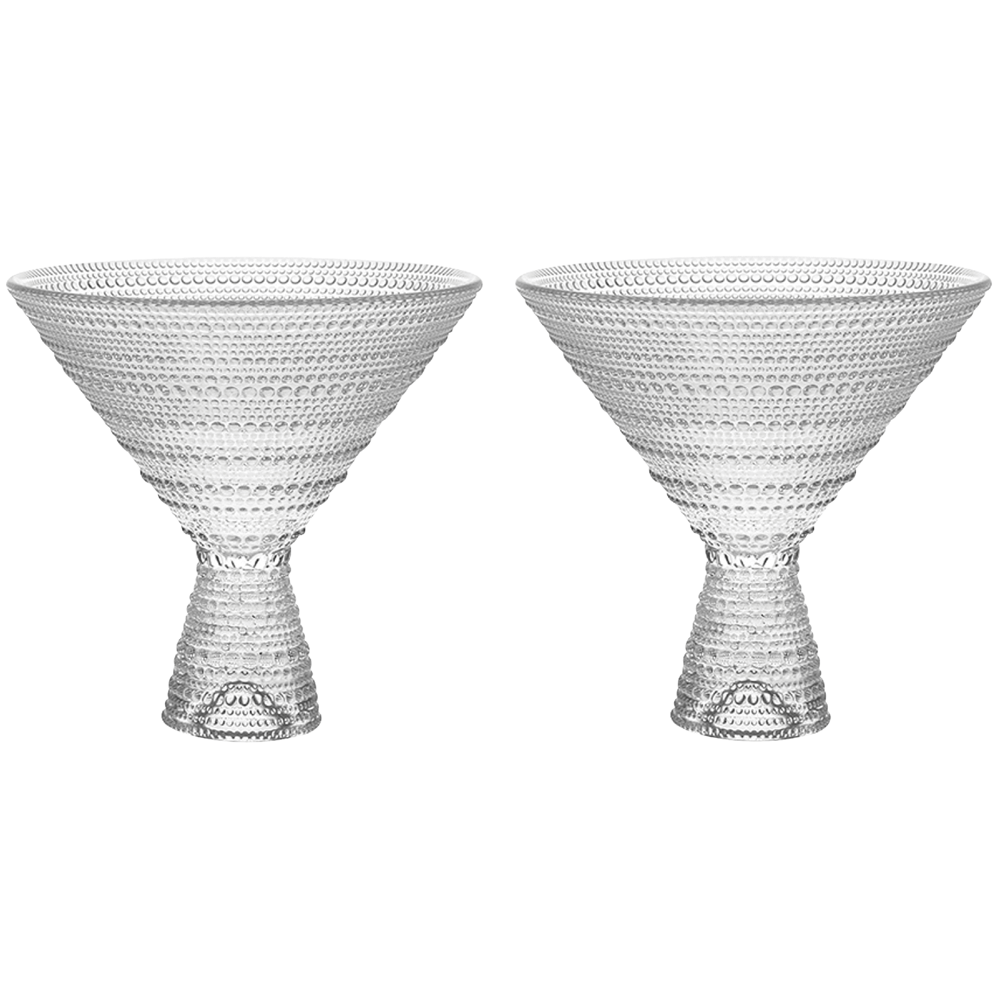 Zephyr Martini Glass 2 Pack in White