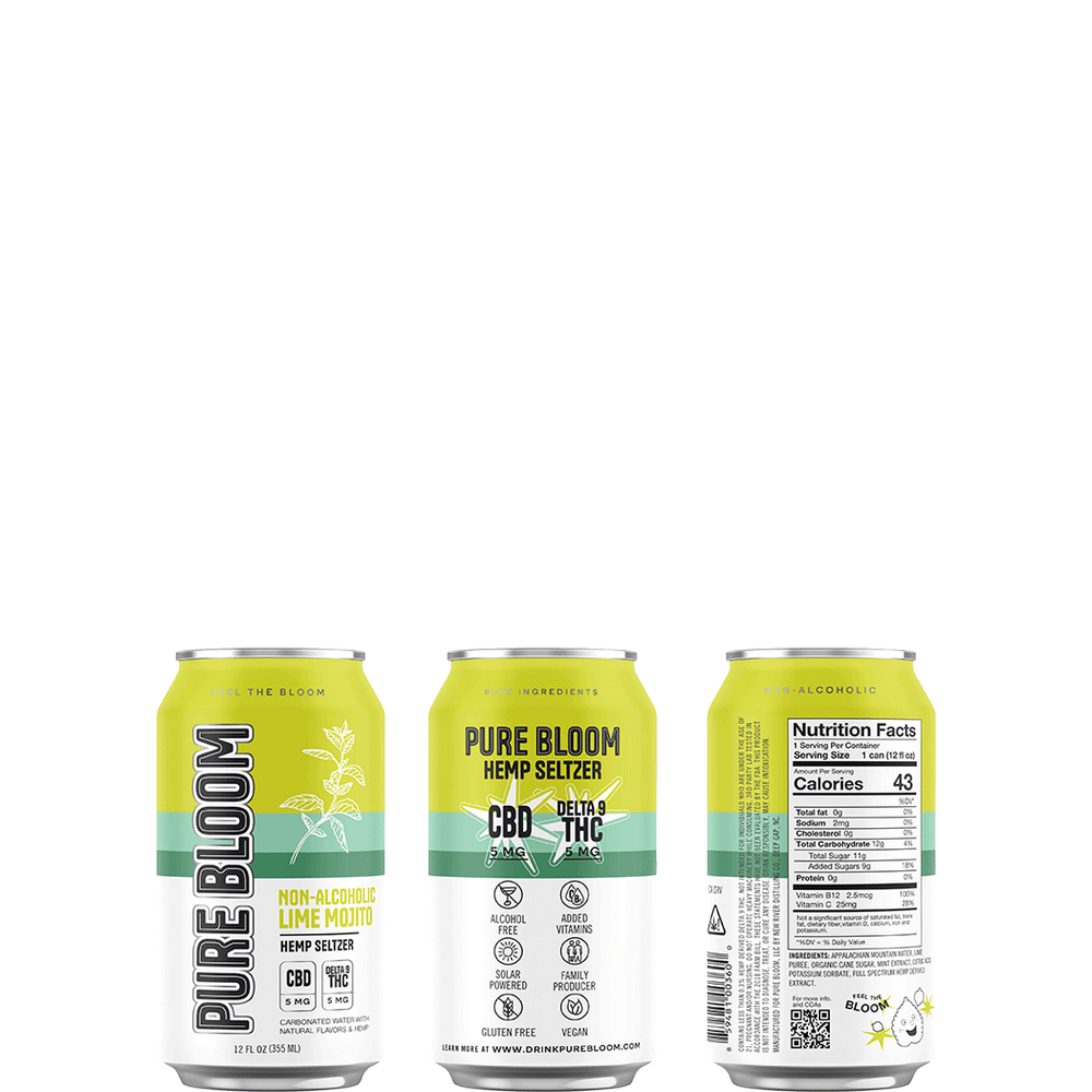 Pure Bloom THC 5mg Mint Lime Mojito