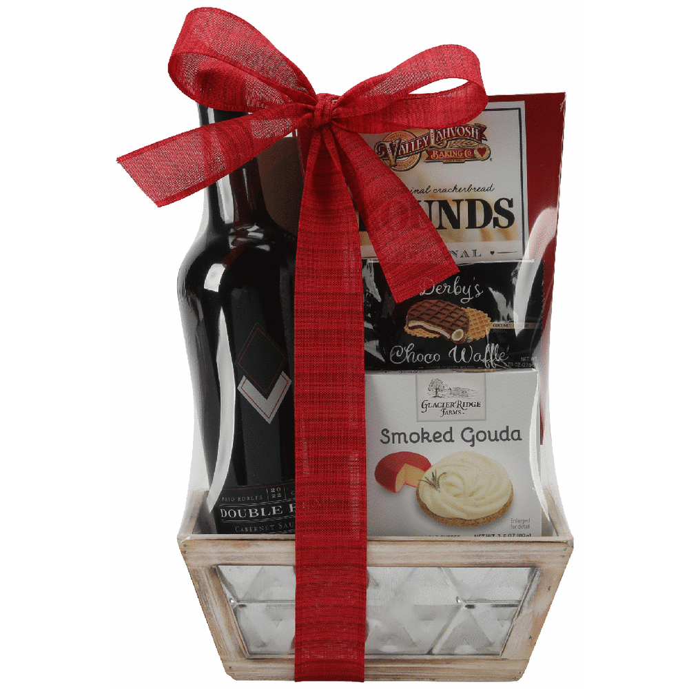 GB24 Double Black Cabernet Sauvignon Wine Gift Basket
