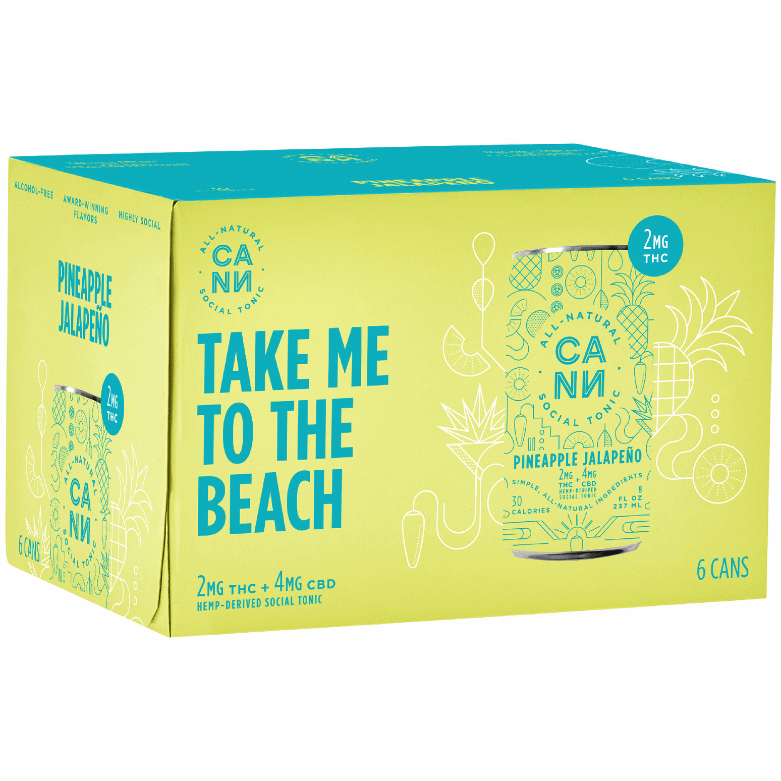 Cann THC 2mg Pineapple Jalapeno | Total Wine & More