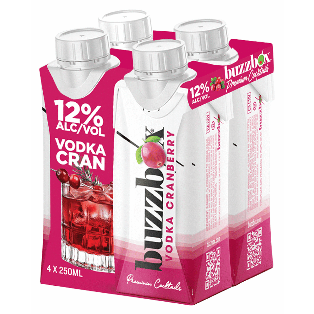 BuzzBox Vodka Cranberry