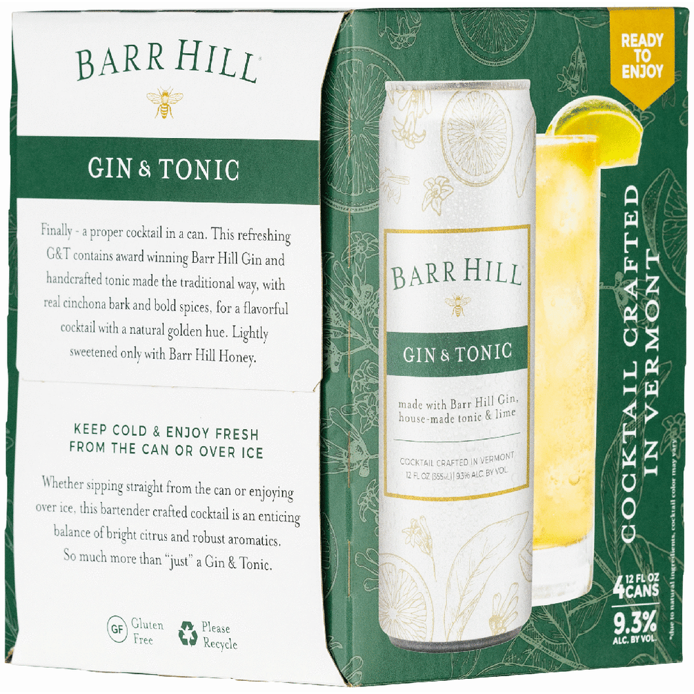 Barr Hill Gin and Tonic