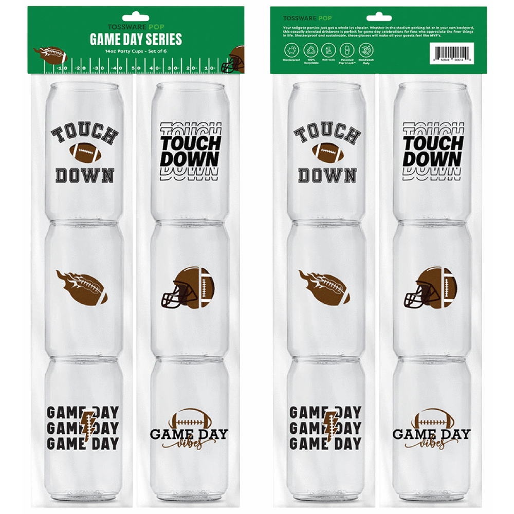 Tossware 12oz Can 6 Pack - Gameday Series