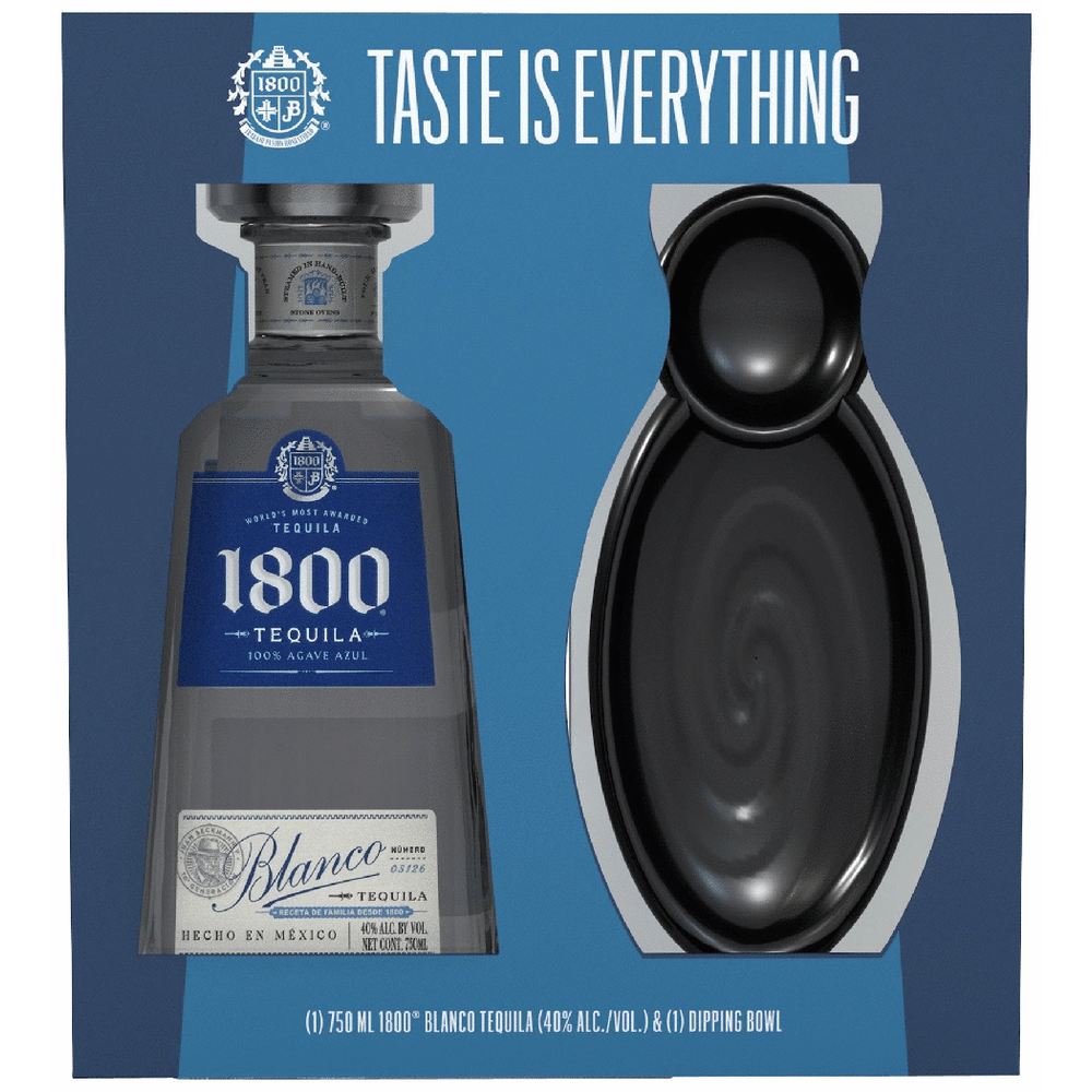 1800 Tequila Blanco with Dip Bowl | Total Wine & More