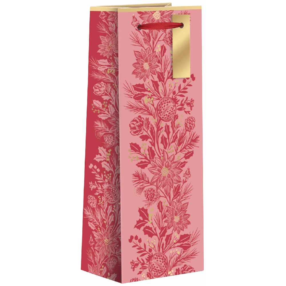 Gift Bag Winter Florals Pink