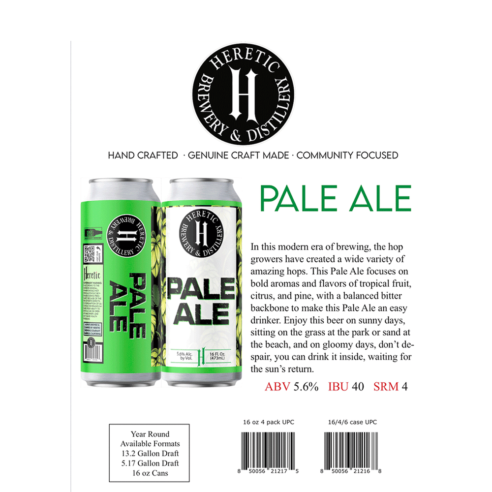 Heretic Pale Ale