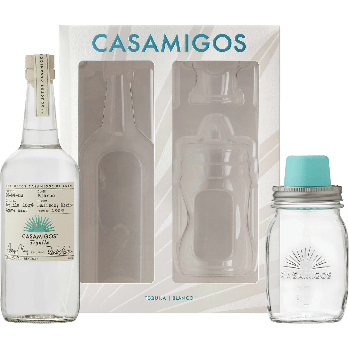 Casamigos Blanco with Mason Jar Juicer