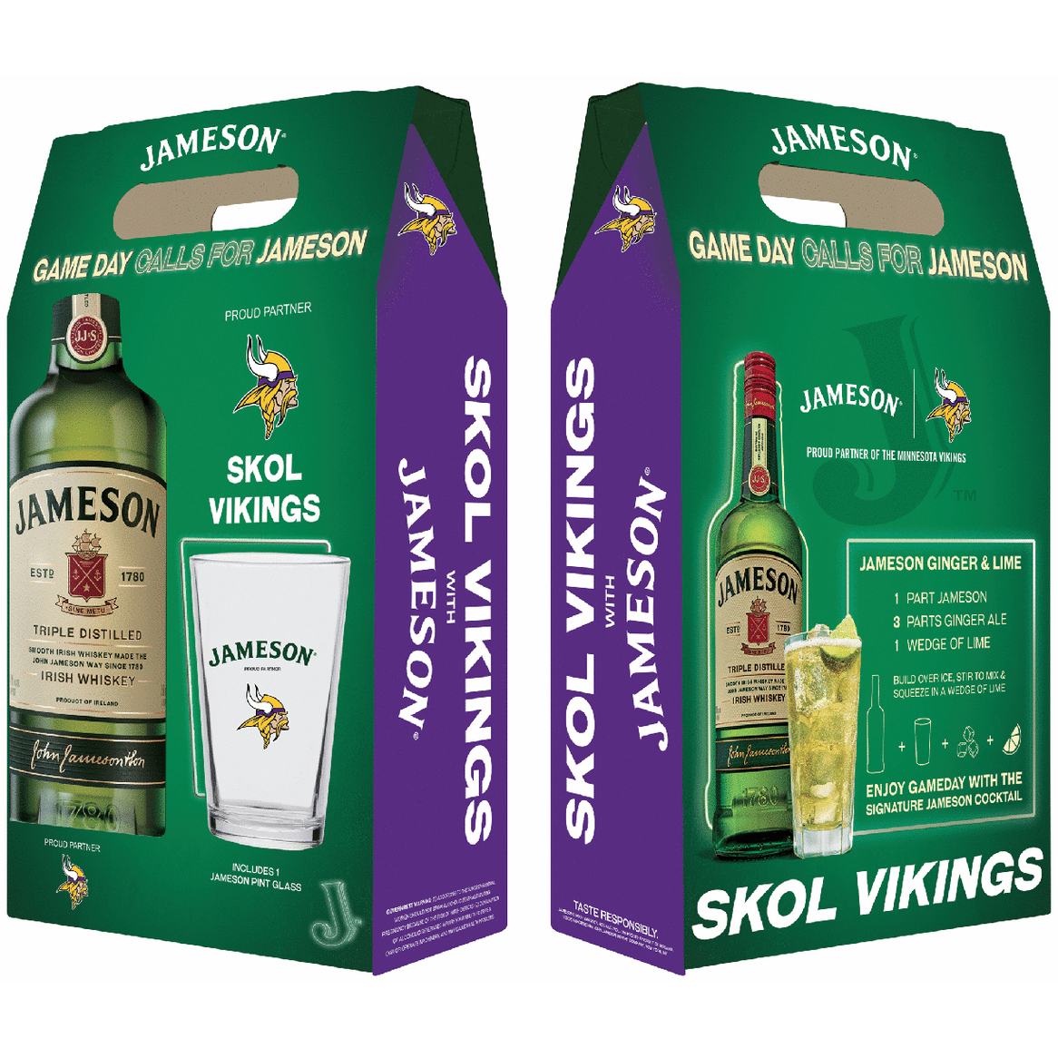 Jameson Minnesota Vikings with Pint Glass | Total Wine & More