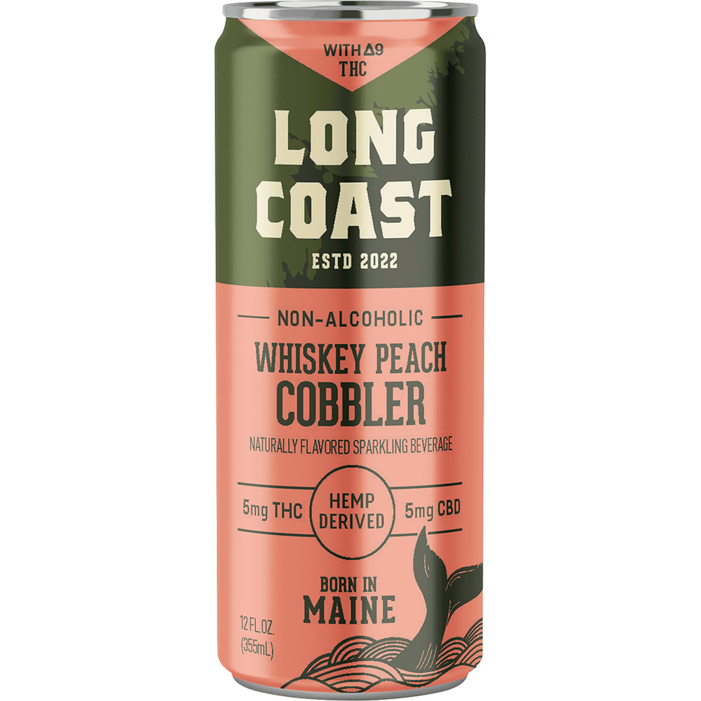 Long Coast THC 5mg Whiskey Peach Cobbler