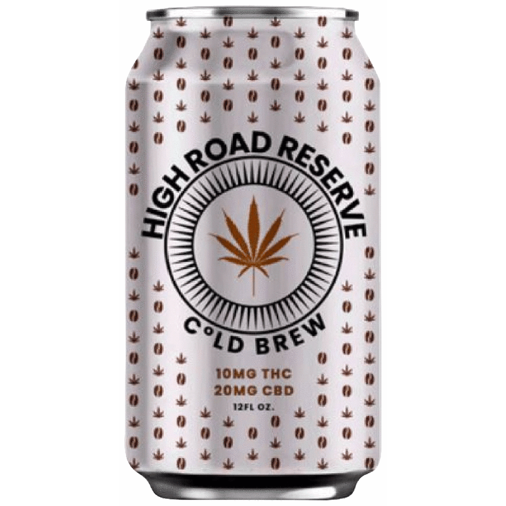 High Road Reserve THC 10mg Cold Brew Coffee