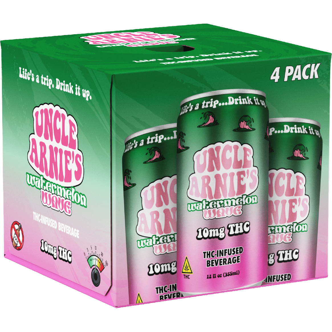 Uncle Arnie's THC 10mg Watermelon Wave