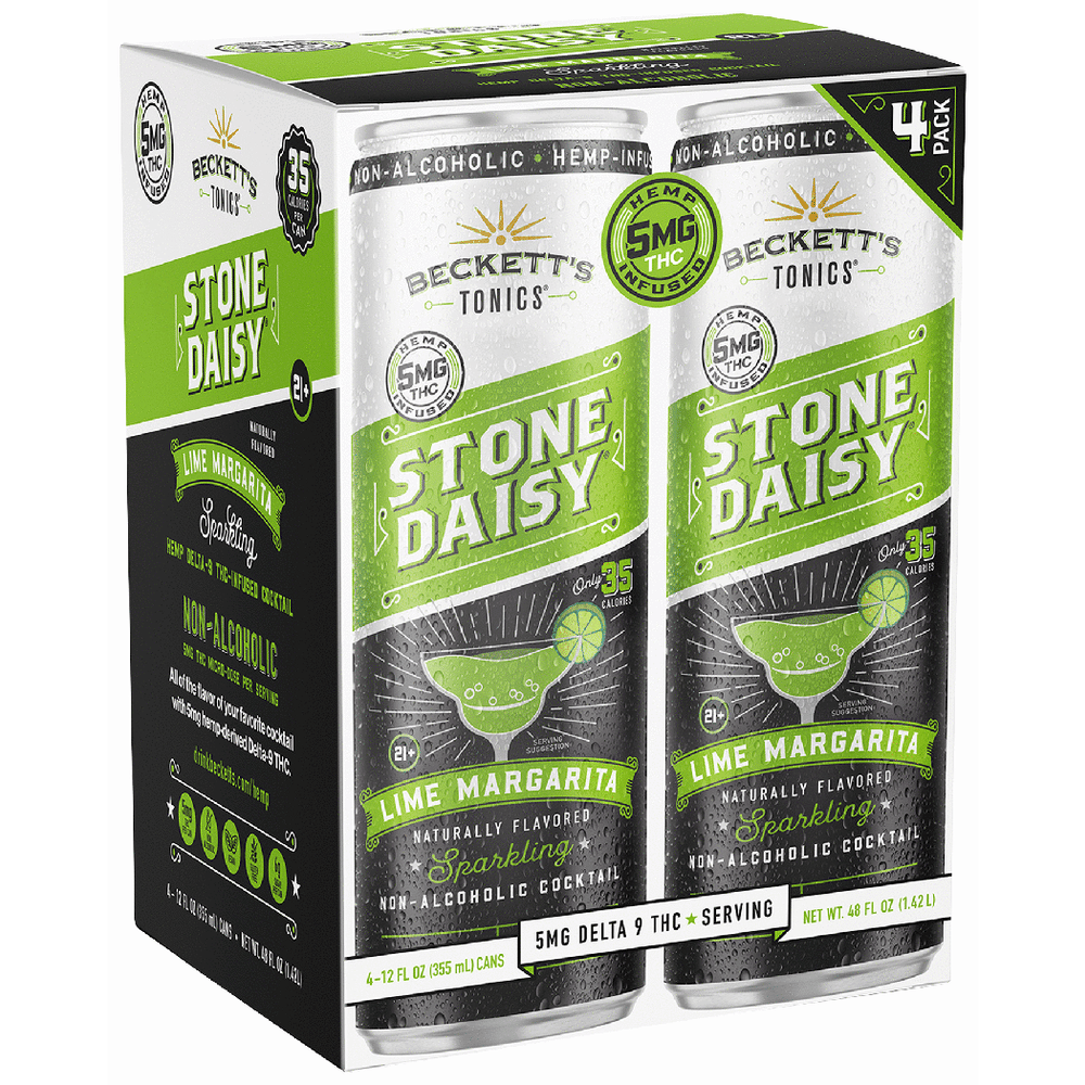 Beckett's Stone Daisy THC 5mg Lime Margarita Sparkling Cocktail