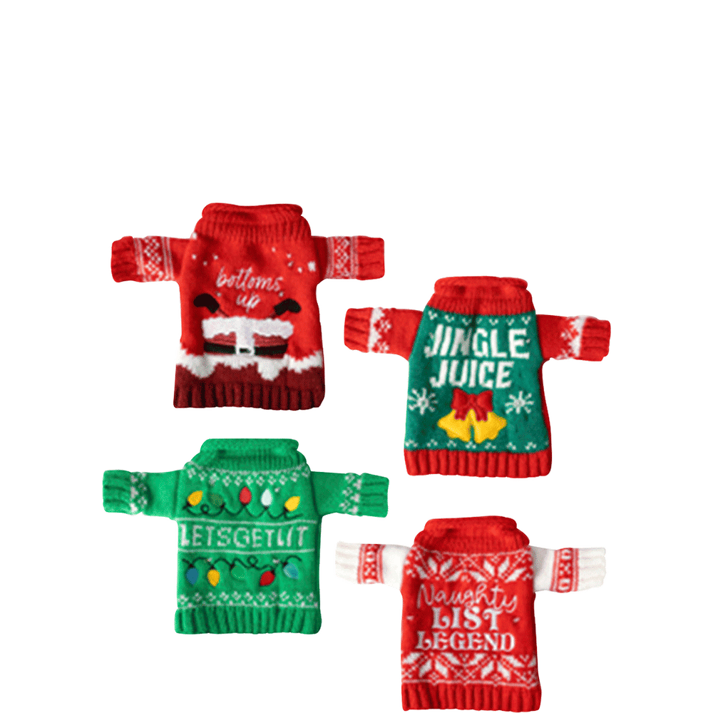 Uncle Bobs Light-Up Wine & Bottle Sweater