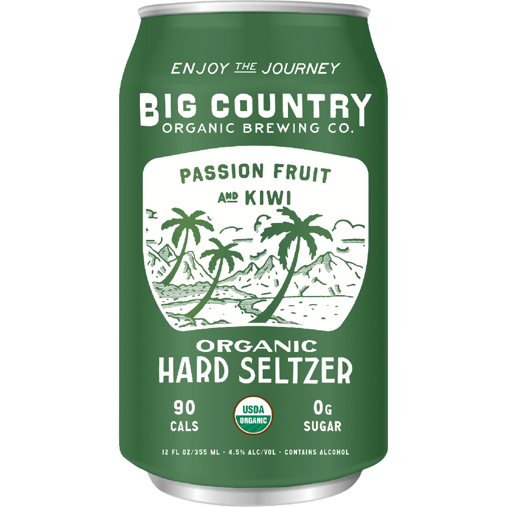 Big Country Passionfruit Kiwi Organic Hard Seltzer