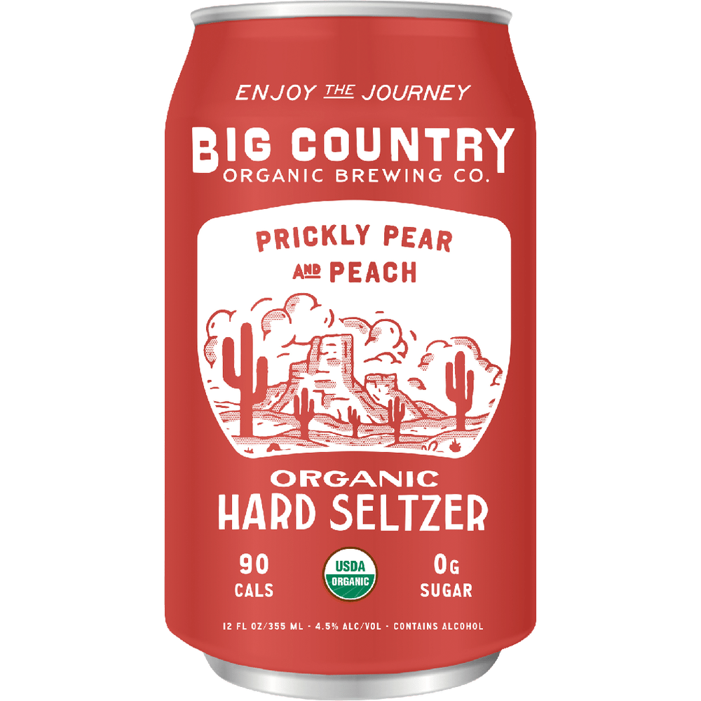 Big Country Prickly Pear Peach Organic Hard Seltzer