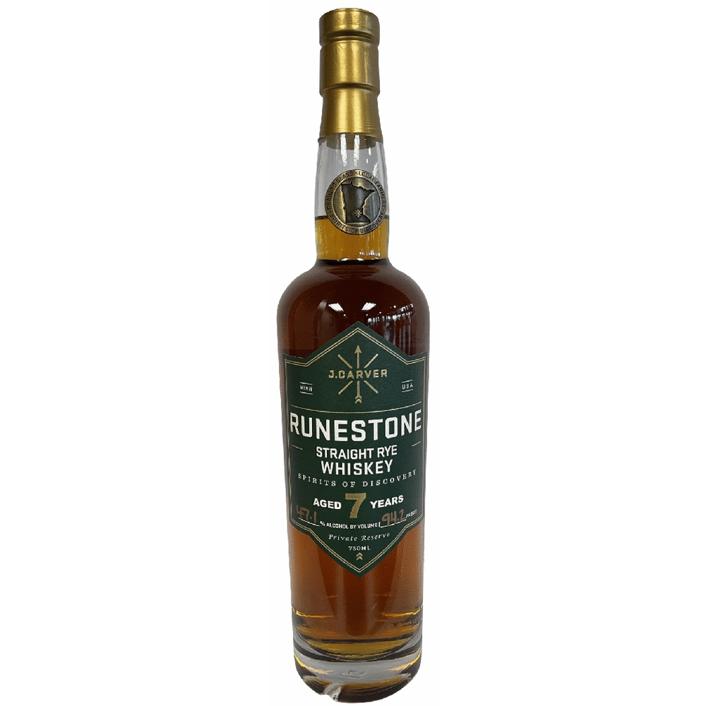 J Carver Runestone 7 Yr Straight Rye Whiskey