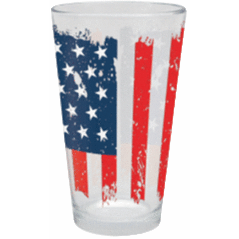Carson American Flag Pint Glass