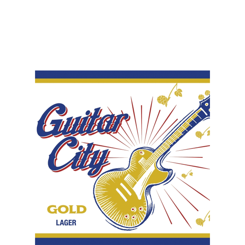 Raised Grain Guitar City Gold